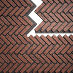 EverStone Herringbone Faux Brick Panel, 46 1/2"W x 25 1/4"H x 1"D, Heath Color - Image 9