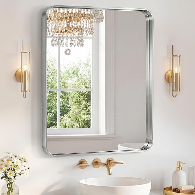 NEWBULIG 30X36 Inch Bathroom Mirror by NEWBULIG