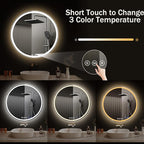 LED Bathroom Mirror 20 Inch Round Bathroom Mirror - Image 3