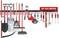 SEDY 68" All Metal Garden Tool Organizer Hooks by SEDY
