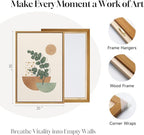 Large Framed Abstract Boho Wall Art - Image 4