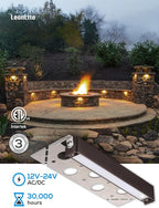 LEONLITE 8-Pack 7 Inch LED Hardscape Lighting, Update Retaining Wall Lights - Image 5