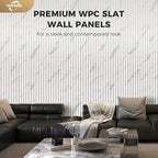 OUZUGIE WPC Acoustic Slat Wall Paneling, Living Room, TV Background, Study Room - Image 2