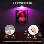 3 Pack Picture Lights for Wall, 13 RGB Color Rechargeable Battery Operated wall - Image 6