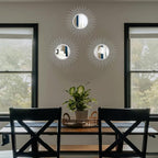 3 Set Sunburst Mirrors for Wall Decorative Metal Mirrors Small Mirror Sets - Image 4