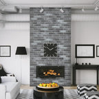 100 Whitewash Grey Faux Brick Wall Tiles, 3D Thin Brick Veneers - Image 4
