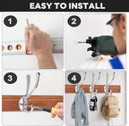 Wall Hooks for Hanging, for Living Room, Bedroom for Towel - Image 7