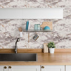 Abyssaly Marble Contact Paper Brown Peel and Stick Countertops Waterproof - Image 5