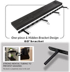 60 inch Black Floating Shelves for Wall 8 -inch deep Set of 2, Heavy Duty Solid - Image 5