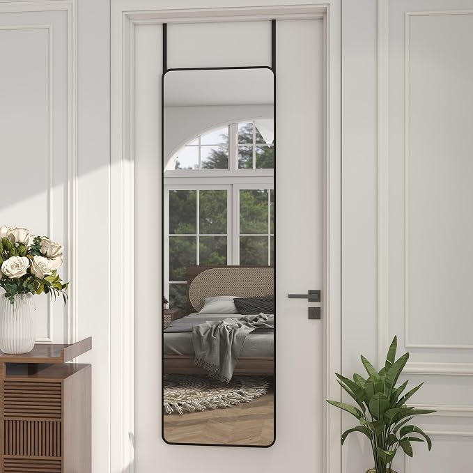 Full Length Door Mirror 14x48, Metal Frame - Image 2