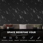 OUZUGIE WPC Acoustic Slat Wall Paneling, Living Room, TV Background, Study Room - Image 6