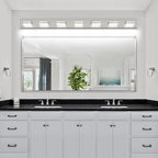 SineRise LED Modern Bathroom Vanity Light Fixtures, Brushed Nickel Modern - Image 8