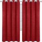 LEMOMO Red Blackout Curtains/52 x 72 Inch/Set of 2 Panels Room Darkening - Image 2