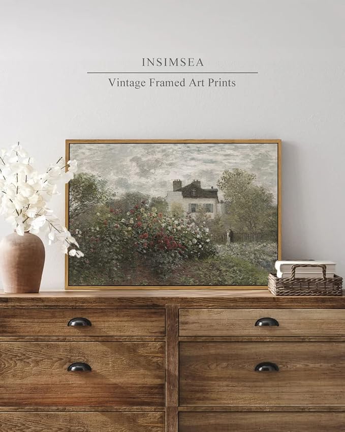 InSimSea Framed Canvas Wall Art Vintage Decor, Home Decor Large Artwork - Image 2
