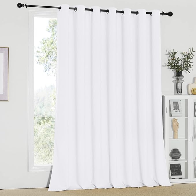 NICETOWN Sliding Door Curtains for Patio, Wide Width Drape, Vertical Curtains - Image 2
