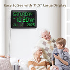 Raynic Day Clock, 11.5" Large Display Calendar Clock - Image 3