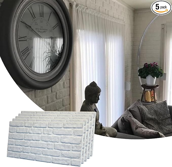 Dundee Deco 3D Wall Panels Faux Brick by DundeeDeco