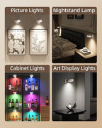 EZVALO Picture Lights for Wall, Rechargeable Battery Magnetic Poster Lights - Image 3