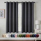 MIULEE Blackout Curtains for Bedroom Living Room 2 Panels, Thermal Insulated by MIULEE
