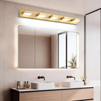 SineRise LED Modern Bathroom Vanity Light Fixtures, Matte Gold Modern Acrylic - Image 7