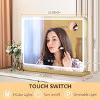 Ratsamee 23"x18" Gold Vanity Mirror - Image 2