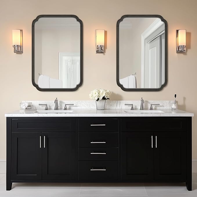 WallBeyond 24" x 36" Rounded Corner Arch Wall Mirror - Image 2