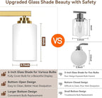 4-Light Bathroom Light Fixtures, Classic Wall Light Fixture - Image 4