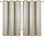 LEMOMO Light Beige Thermal Blackout Curtains/38 x 54 Inch/Set of 2 Panels Room - Image 2
