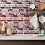 3D Peel and Stick Faux Brick Wall Panels 11.8" x 11.8" 10-Pack, Small - Image 10