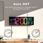 JALL 16.02'' Large Digital Wall Clock, Big LED Number Dispaly, RGB Colors - Image 5