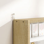 HOMCOM 5-Tier Display Cabinet, Glass Door Cabinet - Image 9