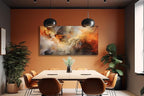 VHMING Abstract Wall Art Home Decor Orange Artwork Wall Art Prints Canvas - Image 6