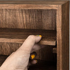 Ikee Design Wooden Wall-Mounted Display Shelves Rack - Image 5
