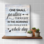 Inspirational Farmhouse Canvas Print Wall Art Decor One Small Positive Thought - Image 4
