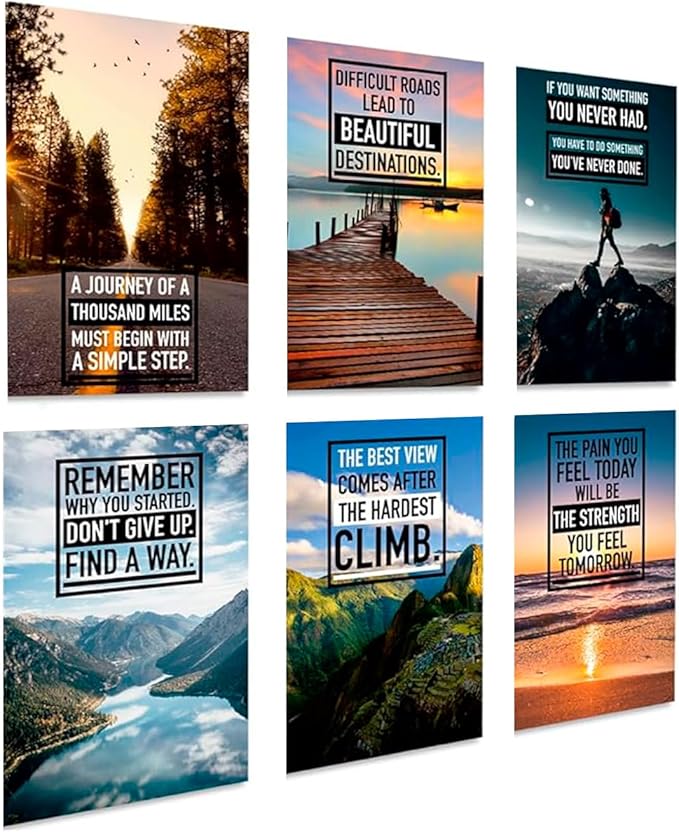 Motivational Posters Set of 6 by ThrowbackTraits