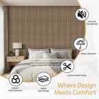 2 Pack Wood Panels for Wall, 106.3" × 11" Wood Slat Acoustic Panels for Wall - Image 9
