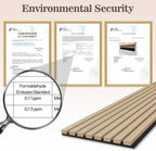 4 Pack Wood Panels for Wall, 94.4" x 12.8" Acoustic Wood Slat Wall Panel for - Image 5