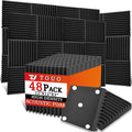 48 Pack Acoustic Panels – Sound Proof Foam Panels by TOUO