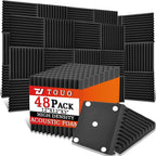 48 Pack Acoustic Panels – Sound Proof Foam Panels by TOUO