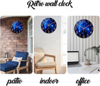 Blue Wall Clock for Living Room Decor Kitchen Wall Clocks Battery Operated 12 - Image 7