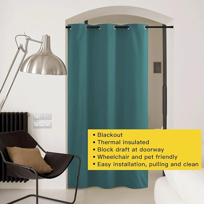 NICETOWN Doorway Curtain Room Divider Drape Screen Partitions, Vertical Blind - Image 3
