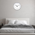 jomparis Small Wall Clock Black Wall Clocks Silent Non-Ticking - Image 2