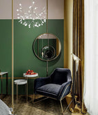 Safiyya 118"x17.7" Olive Green Peel and Stick Wallpaper Solid Color Dark Green - Image 5
