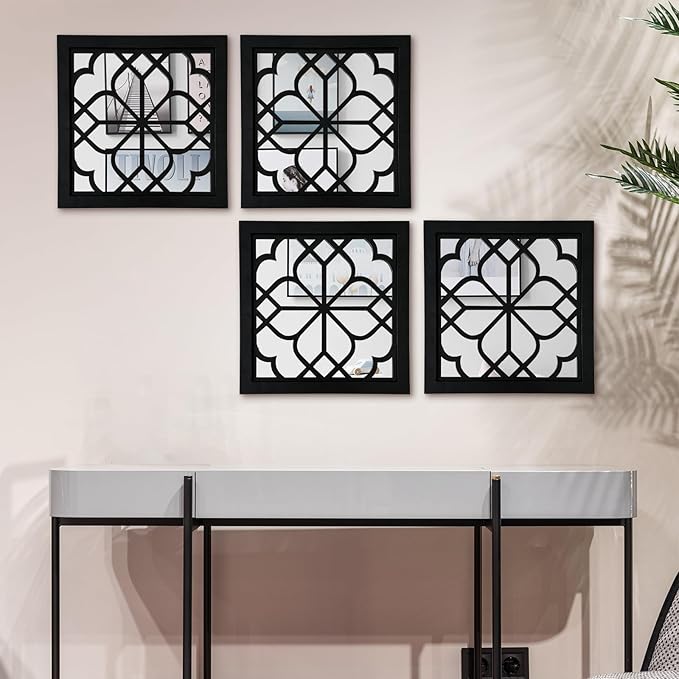 ZEXUIRU 4 Set. Rustic Wall Mirrors - Image 5