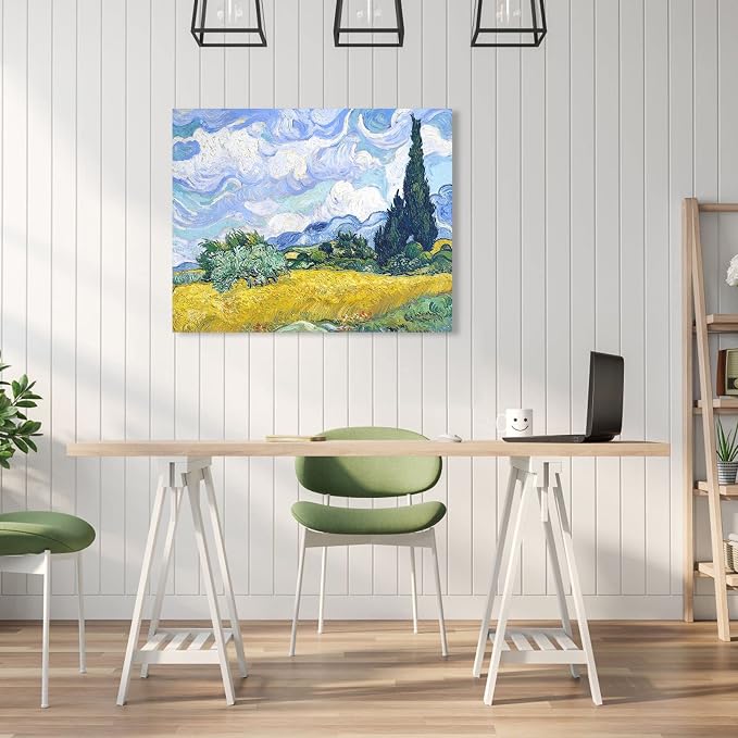 1 KINGO Van Gogh Canvas Wall Art: Wheat Field - Image 6
