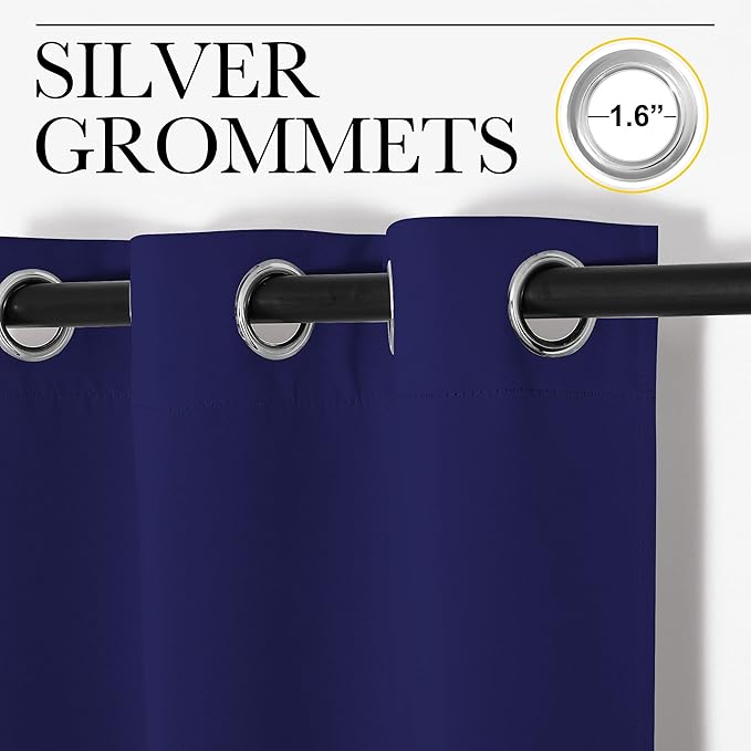 NICETOWN Blackout Draperies Curtains, All Season Thermal Insulated Solid - Image 2