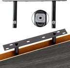 Fixwal 15.8in Floating Shelves, Rustic Wood Finish Wall Shelves Set of 4 - Image 4
