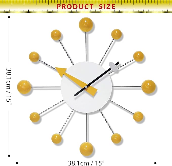 Infinity Instruments LTD. Orb Spoke Starburst Wall Clock - Image 7