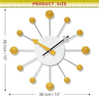 Infinity Instruments LTD. Orb Spoke Starburst Wall Clock - Image 7