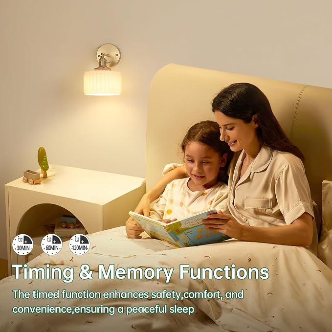 Shenmoyl Vintage Battery Operated Wall Sconce - Image 6